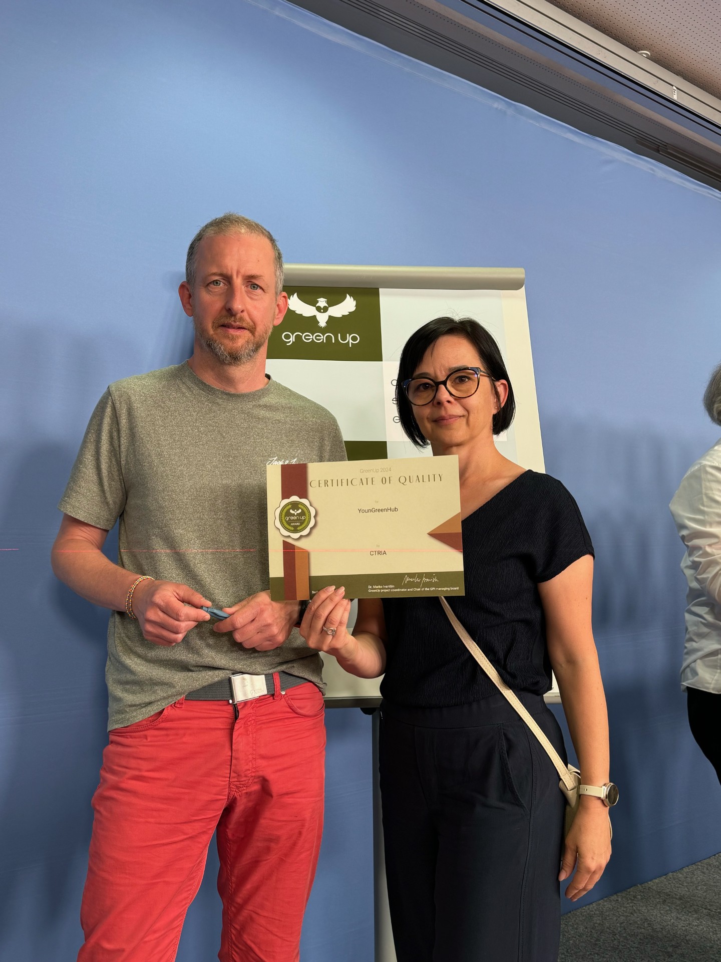 GreenUp Quality Certificate díjat nyert a YounGreenHub platformunk!